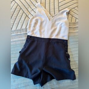 Navy style romper